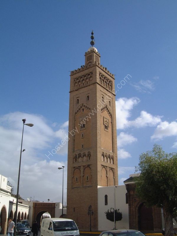 Minaret at side of Bazaar, Casablanca